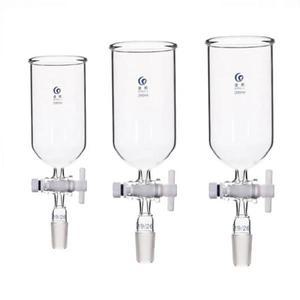 PTFE 피스톤 19가 포함된 투명 50ml ~ 1000ml 유리 원통형 피드 깔때기 1개 # 24 실험실 교육 도구용 표준