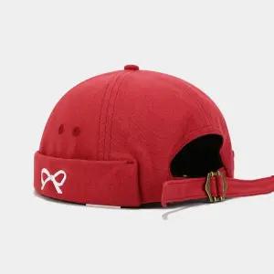 원더맨 빈티지 리본 패피 메인 비니 모자 멜론 자수 러블리 패션의 스트리트 KUK5