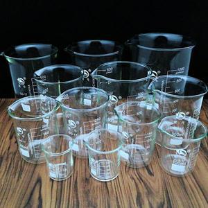 실험실 붕규산 유리 비커, 25ml ~ 2000ml, 모든 크기의 화학 장비, 1 개