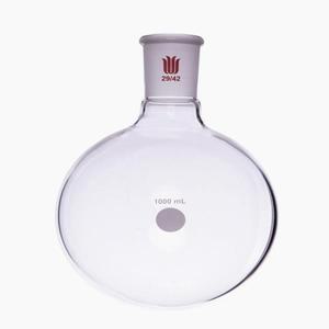 SYNTHWARE 싱글 넥 둥근 바닥 볼 병, 조인트 29/42, 용량 25mL-5000mL, 붕규산염 유리 플라스크, F30