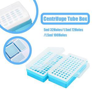 32/72/100 구멍 1.5/5ML 컨테이너 튜브 상자 플라스틱 홀더 보관 Sampling 케이스 병 실험실 원심 분리기