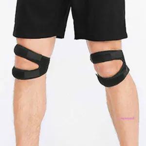 1개 스트랩 보호대 무릎 이중 실리콘 쿠션 지지대klm989