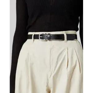 [롯데백화점]닥스 액세서리 [선물포장/쇼핑백동봉][여성벨트]블랙 가죽 슬림 버클 여성벨트DBBE2F741BK