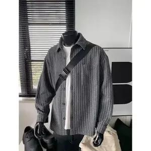 슬램덩크 남친 니트 캐주얼 빈티지 가을 카디건 셔츠 긴팔 솔리드 HO3