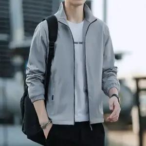 슬램덩크 남성용 캐주얼 바람막이 점퍼 재킷 봄가을 차이나 코트 HO3