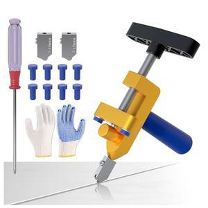 텅스텐 스틸 블레이드 3개가 있는 LATTHANT 유리 타일 커터, 브레이킹 플라이어가 2-in-1 수동 커터 도구, 3-15mm 세라믹 타일용 핸드 유리, 거울, 가정용 DIY 도구 키트