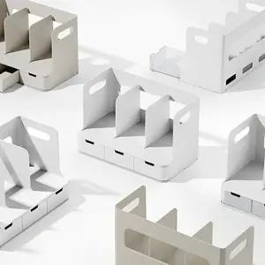 홈 오피스 데스크 깔끔정리 올리오 서랍 책꽂이 3단