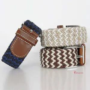 남자물결디자인허리 허리띠 벨트 스판 청바지yza576