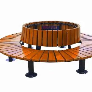 공원 벤치의자 원형 쉼터 야외 등받이 라운드 학교 마당 휴게 조경용 스틸