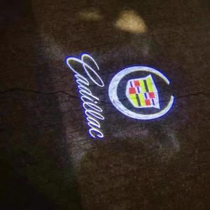 캐딜락 로고 SRX XT4 XT5 XT6 ATS XTS CTS CT6 차량용 도어 웰컴 고스트 섀도우 프로젝터 램프 커티어 2개