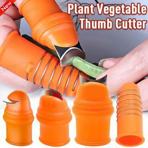손가락 수확 칼 보호 끝 고무 커버 엄지 커터 분리기, 야채 따기 장치, 주방 원예 도구