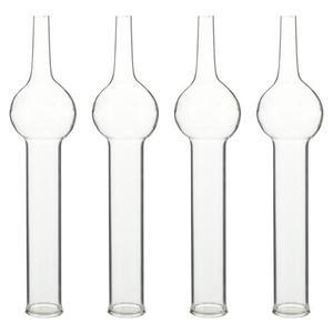 4Pcs 유리 건조 튜브 단일 볼 화학 실험 교육 용품 장비