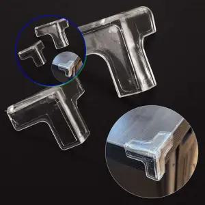 쌍문상회 책상모서리보호대 투명 T형 다용도 코너 대형 X10개