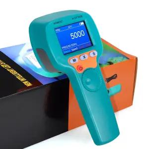 디지털 LED 스트로보스코프 고조도 1500LUX 60~999 999 RPM/Hz 비접촉식 타코미터 조절 가능한 스트로브 광