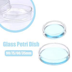 90/75/60/35mm 유리 실험실 화학 장비 투명 페트리 접시 세포 멸균
