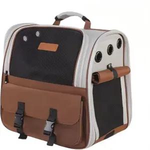 하이킹 캠핑 여행을 위한 팔리모우 고양이 캐리어 백팩 작은 애완동물 휴대용 가방 통기성 메쉬 접이식