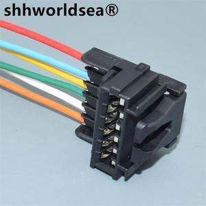 shhworldsea 6핀 암 소켓 후면 램프 7701477989 Renault Clio II 조명 배선 직기 수리 플러그 1998 ~ 2000