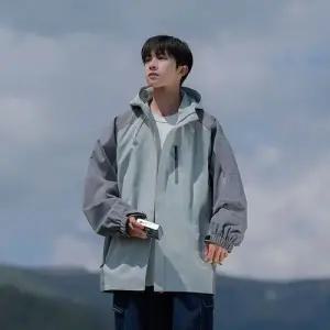 키체샵 남성 캐주얼 바람막이 점퍼 자켓 봄가을 등산복 HO3