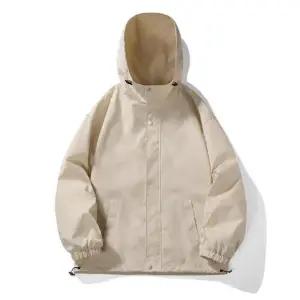 키체샵 가을 캐주얼 남성용 바람막이 점퍼 재킷 방수 집업 후드 HO3