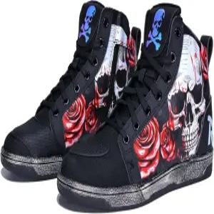 남성용 GXZUORUI 모터사이클 신발 통기성 미끄럼 방지 캐주얼 라이딩 측면 지퍼가 달린 모터크로스 보호