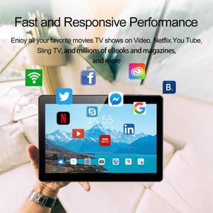 S9 안드로이드 9 태블릿 PC, 10.1 인치, 4GB RAM, ROM, 64 비트 옥타 코어, MTK6753 듀얼 SIM 카드, 와이파