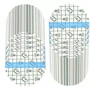 누안추 100피스 4인치 투명 신축성 접착 붕대 방수 원형 필름 드레싱 일회용 커버 테이프 샤워용