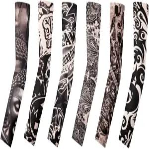 남성용 M.K 지지팝 타투 슬리브 자외선 차단용 컴프레션 암 가볍고 통기성이 좋은 피부 커버