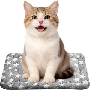 세탁 가능한 강아지 침대 플러시 정형외과 야외 상자 매트 미끄럼 방지 바닥 반려동물용 고급 소프트 개집