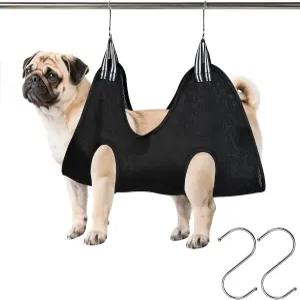 고양이와 개를 위한 제스트렘 애완동물 그루밍 해먹 손톱 다듬기 목욕을 통기성 메쉬 걸이 하네스 S 훅