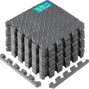 Yes4All EVA 연동 매트 퍼즐 바닥 타일 가구용 테두리가 있는 폼 패딩 홈 스페이스 거실 차고 11 15 32 99