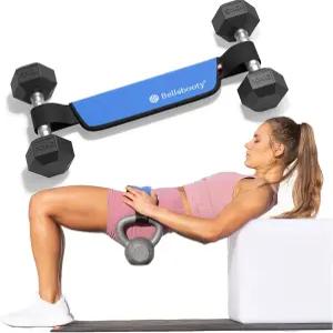 벨라부티 프리미엄 힙 스러스트 벨트 - 트 및 스쿼트용 조절 가능한 운동 편안함을 위한 패드 가정용