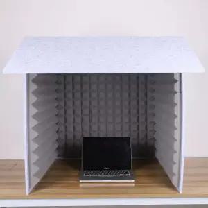 조립식 간이 방음 녹음 부스 소형 박스형 흡음 패널 작업용 책상용 개인 스튜디오 공간