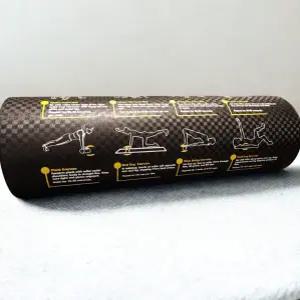 없는 피트니스 폼 롤러 - 17.7인치 x 6인치 경량 EPE/PE 운동 12가지 가이드 안정성 이동성 및 동작 포함