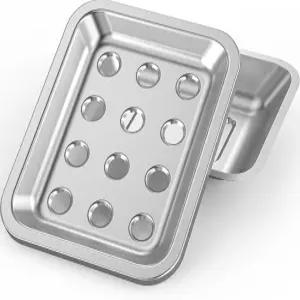 스테인리스 스틸 비누 접시 대형 이중 배수 홀더 욕실용 금속 샤워기 주방 및 싱크대 조리대