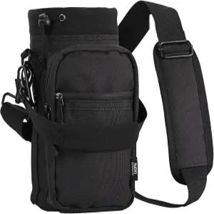 누오보웨어 물병 캐리어 40온스 병 스포츠 단열 홀더 조절 가능한 어깨끈 등산용 플라스크 슬링 백