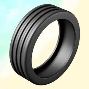 [셀러에이드]캐리어 바퀴 보호 고무커버 소음방지 충격방지