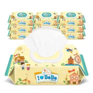 아이보리 62g 엠보 72매 10팩 캡형 아기물티슈