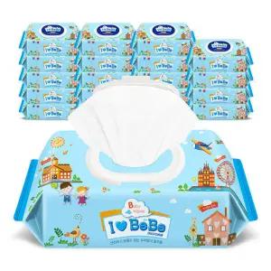 아이러브베베물티슈블루80매캡형X20팩