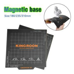 빌드 플레이트 마그네틱 히트 베드 180 235 310mm 3D 프린터 핫 시트 KP3S KP5L Ender 3 용 A + B 소프트