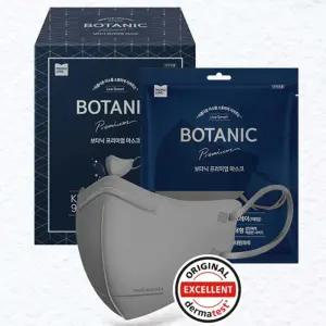 보타닉 프리미엄 마스크 KF94 새부리 대형 그레이 25매 방역 국산 보건용 인증 안심 용품 먼지