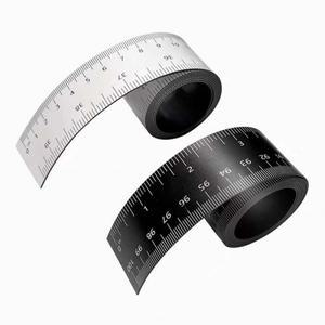 39.37 인치 마그네틱 눈금자 선반  작업장을 위한 및 센티미터 자석 측정 테이프가 있는 유연한