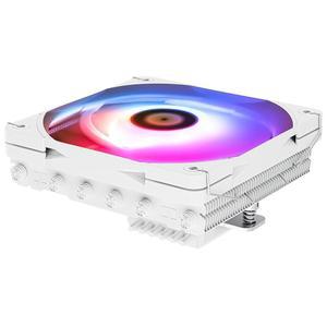 Thermalright AXP120-X67 화이트 ARGB 로우 프로파일 CPU 에어쿨러, 꽤 긴 TL-C12015W-S PWM 팬, 6개의 히트 파이프, 높이 67mm, AM4 / AM5 인텔 LGA 1700 /1851 /1150 /1155 /1156 /1200 /2011,5V 라이트용