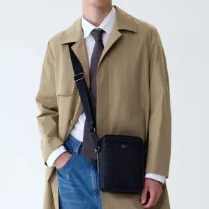 [닥스](센텀시티점)DBBA6E319BK [GREAT HOUSE CHECK][그레이트 하우스체크] 블랙 소가죽 미니크로스백