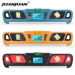 디지털 스피릿 레벨 경사계  수평 체중계 눈금자  360 도 각도 파인더  버블 전기 각도기  측정 도구