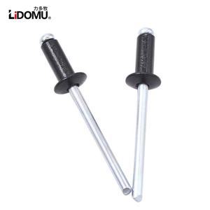 30/50피스 알루미늄 돔 헤드 2.4mm 3.2mm 4.0mm 검정색 블라인드 리벳