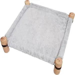 포지코 고양이 해먹 침대 푹신한 겨울 원단을 사용한 나무 고양 고양이/개 작은 및 동물을 반려동물 가구