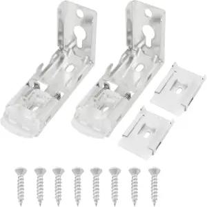 수직 블라인드용 마운트 브래킷 ZZLZX 2세트 내부 및 외부 얼룩말 롤러 창문 하드웨어 설치 액세서리 트랙