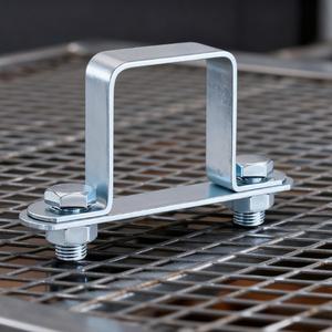 아연 도금 탄소강 U자형 클립 키트 - 사각 파이프 승마 클램프 직각 고정 브래킷 및 채널