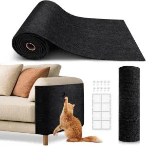 고양이 긁힘 가구 보호기 트리밍 가능한 자가 접착 카펫 타워를 덮는 DIY 등반용 매트 및 발톱으로부터