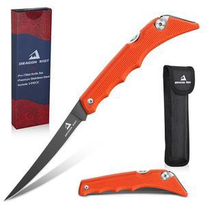 드래곤 라이엇 낚시 캠핑 사냥용 나이프 절단 보닝 필레 조각용 고기 간편한 접이식 휴대용